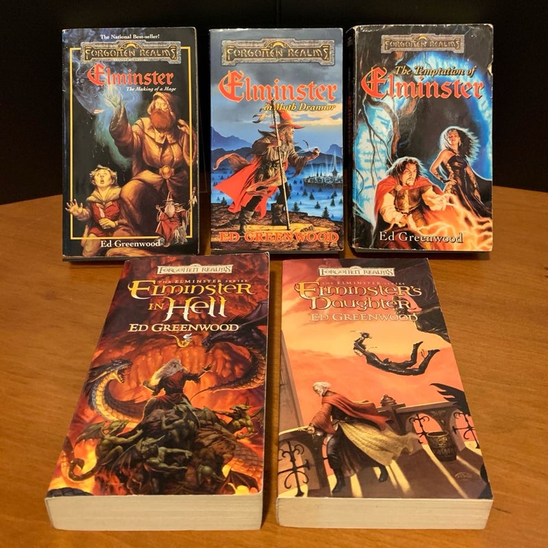 Forgotten Realms: Complete Elminster Series 1-5 Set: The Making of a Mage, Elminster in Myth Drannor, The Temptation of Elminster, Elminster in Hell, Elminster’s Daughter