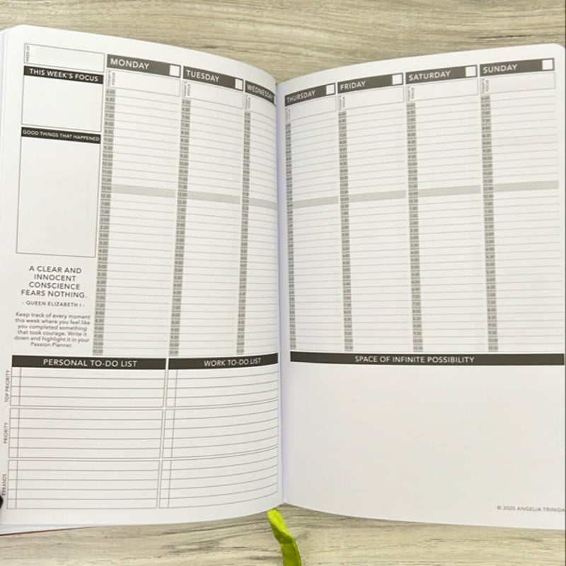 Passion Planner weekly A5 Undated