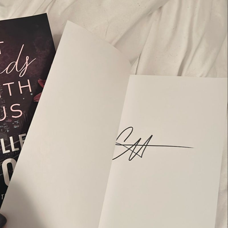 It Ends With Us and It Starts With Us - signed bookworm box edition 