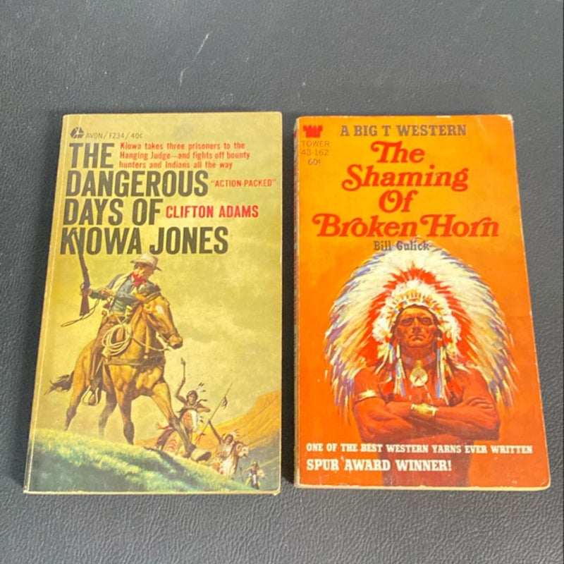 6 Vintage Western Books