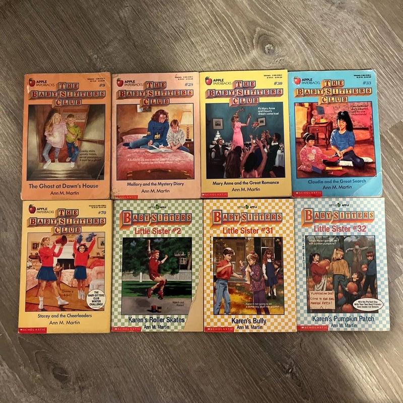 Lot of 8 The Babysitters Club Books