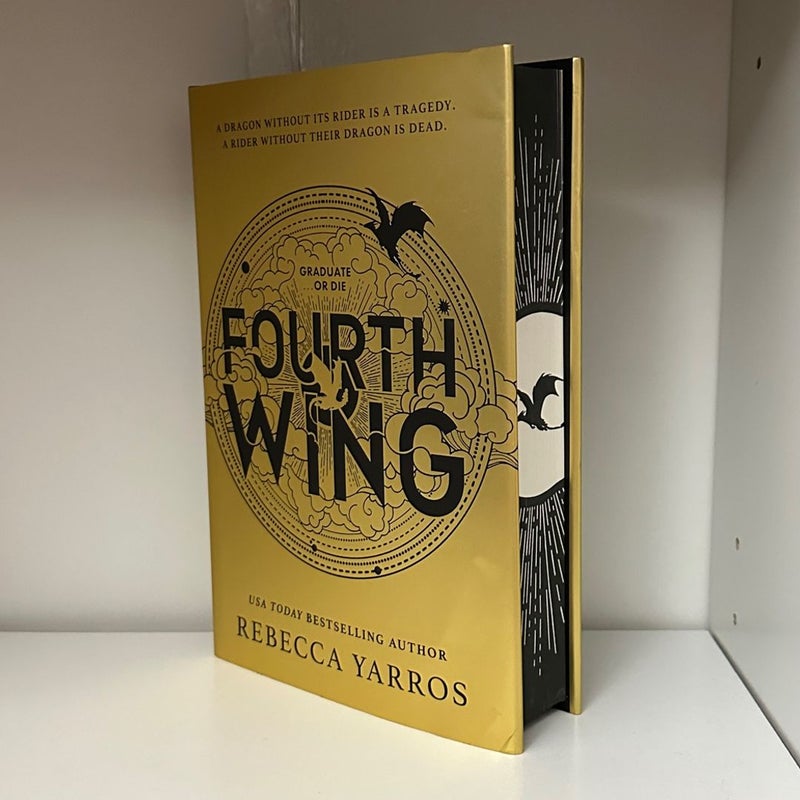Fairyloot *Signed* Fourth Wing by Rebecca Yarros, Hardcover