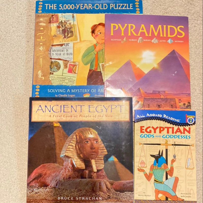 Egyptian Book Bundle of 4 for Kids