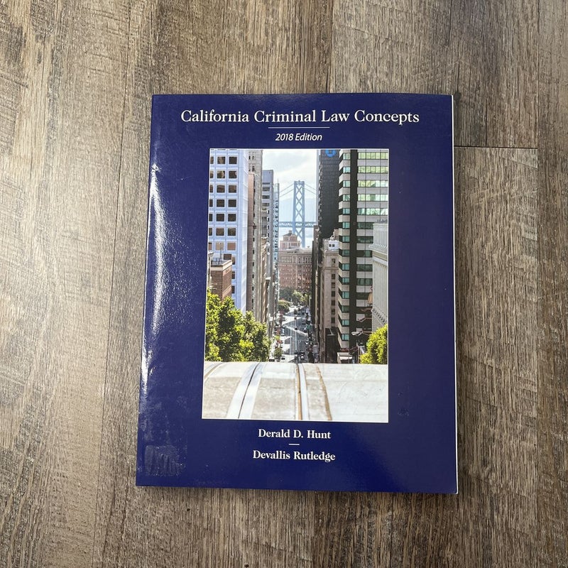 California Criminal Law Concepts 