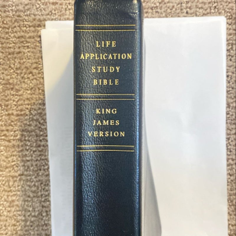 NIV Life Application Study Thumb Indexed Bible Red Letter Edition [Third Edition, Brown, Large Print]