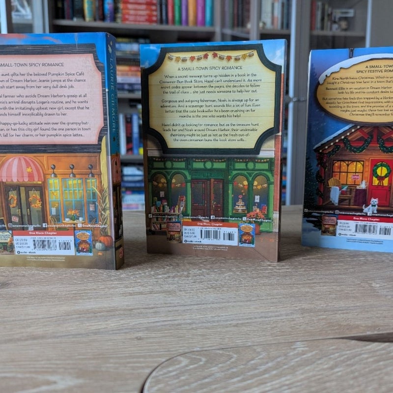 Dream Harbor Set: The Pumpkin Spice Café, The Cinnamon Bun Book Store, & The Christmas Tree Farm