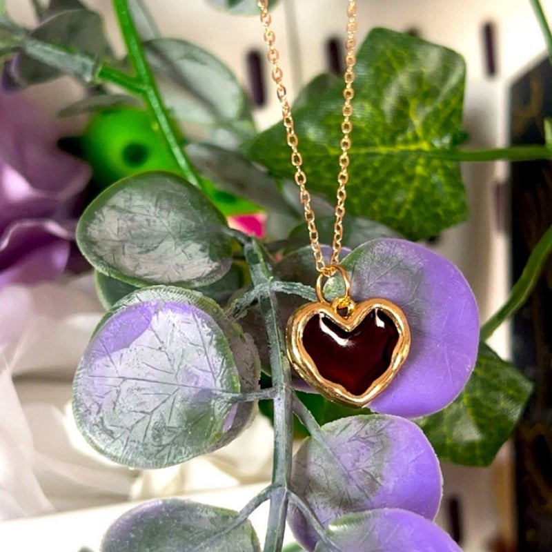 bookish heart necklace