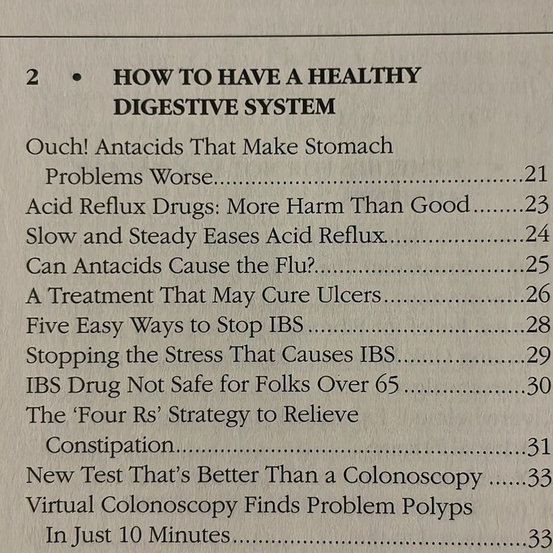 Bottom Line’s Health News