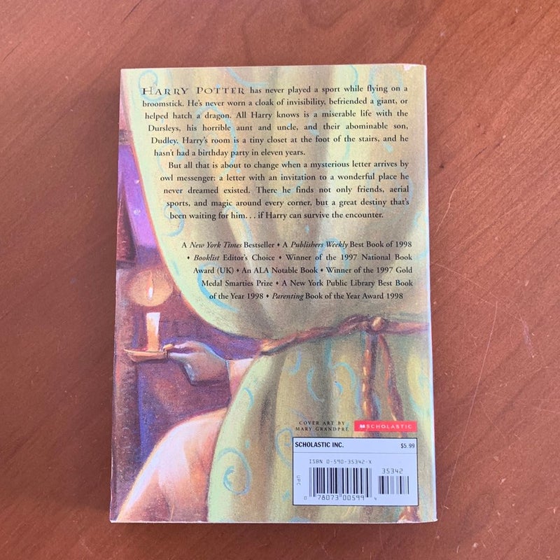 Harry Potter and the Sorcerer’s Stone, First Scholastic Print