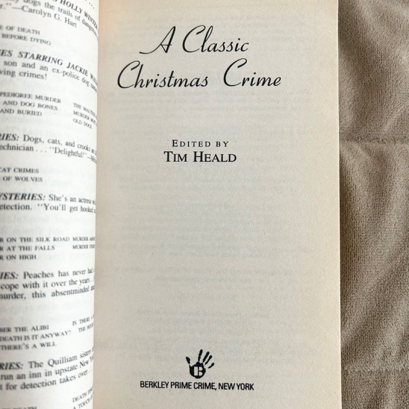 A Classic Christmas Crime