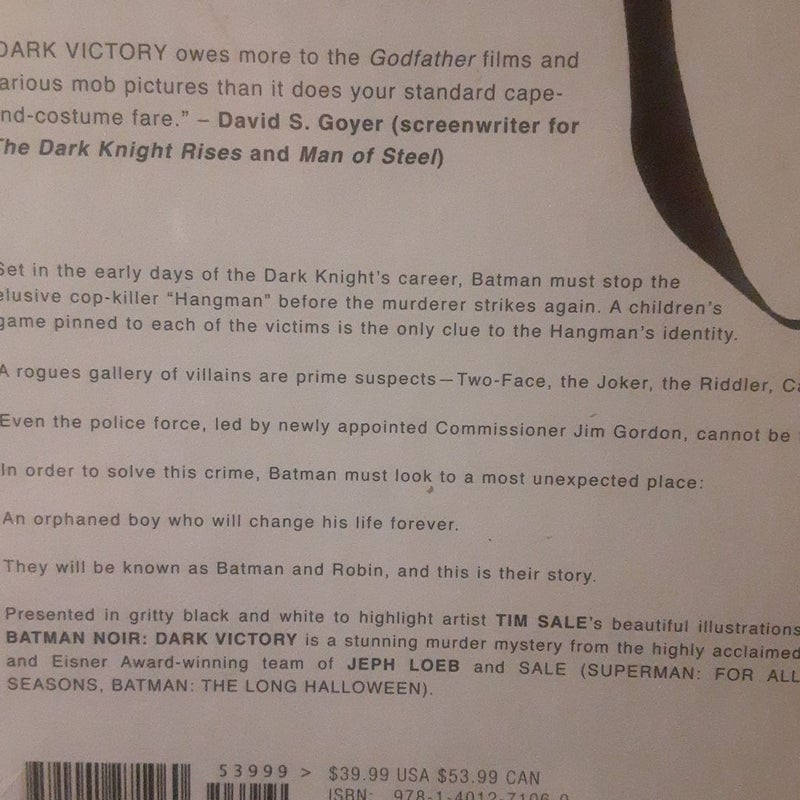 Batman Noir Dark Victory