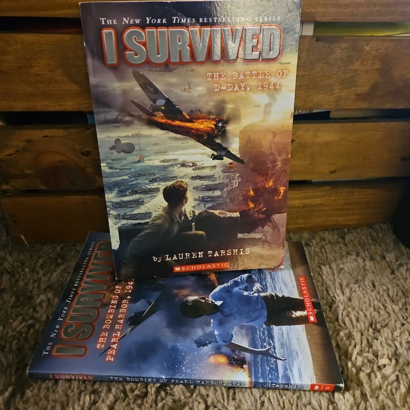What Was and I Survived Pearl Harbor & D-Day book set of 4