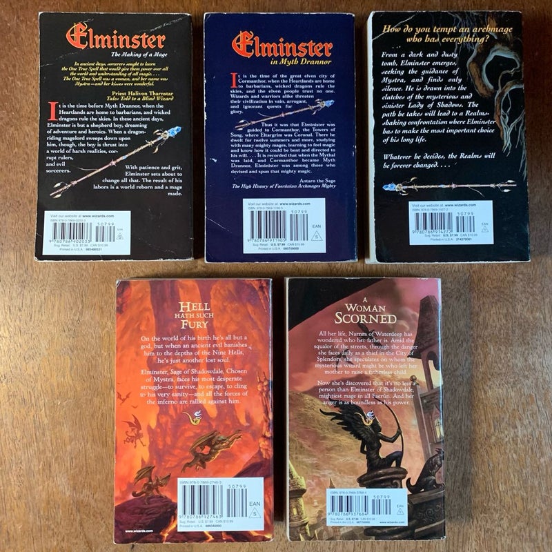 Complete Elminster Series 1-5: Making of a Mage, Elminster in Myth Drannor, The Temptation of Elminster, Elminster in Hell, Elminster’s Daughter