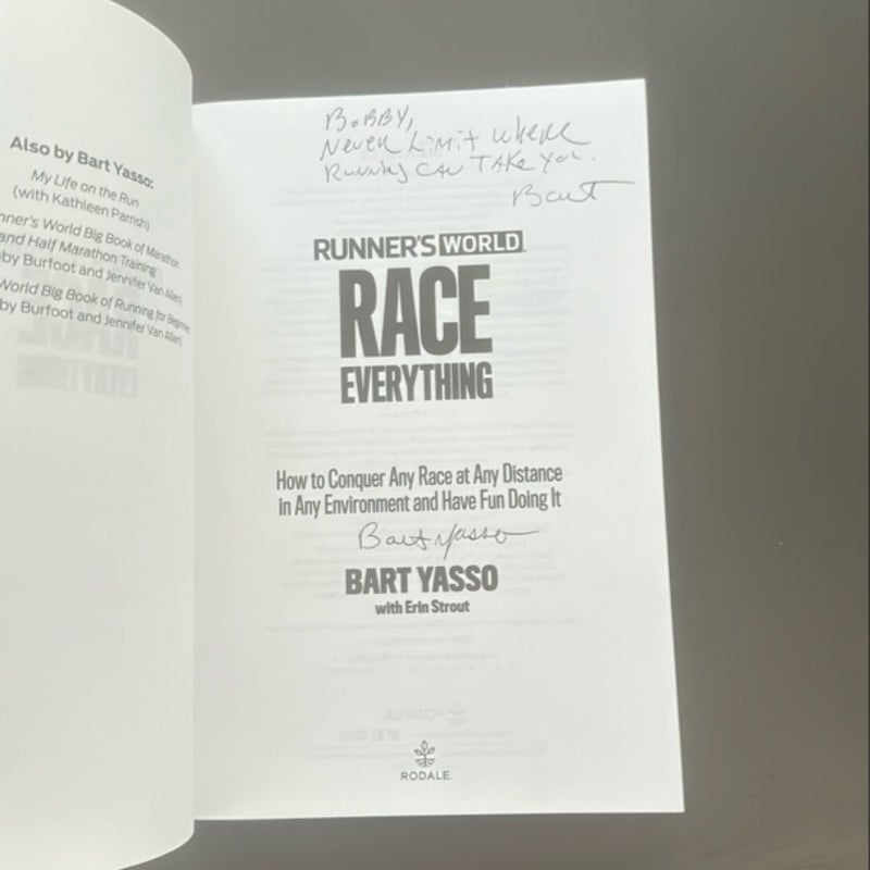 Runner's World Race Everything **AUTOGRAPHED**