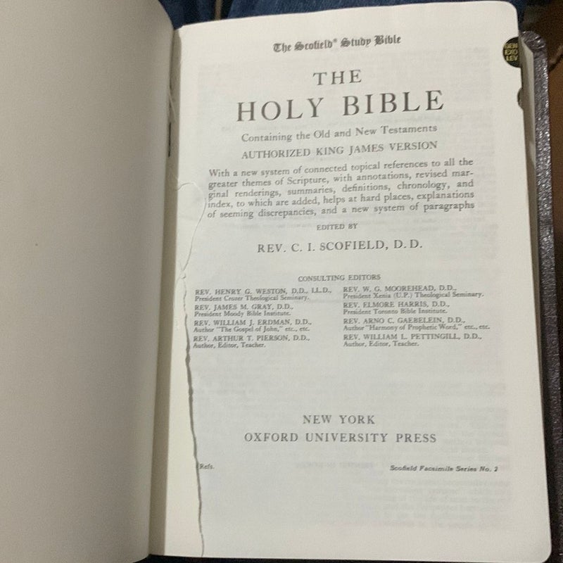 The Scofield Study Bible