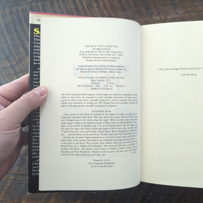 Christine - 1st Edition/1st Printing