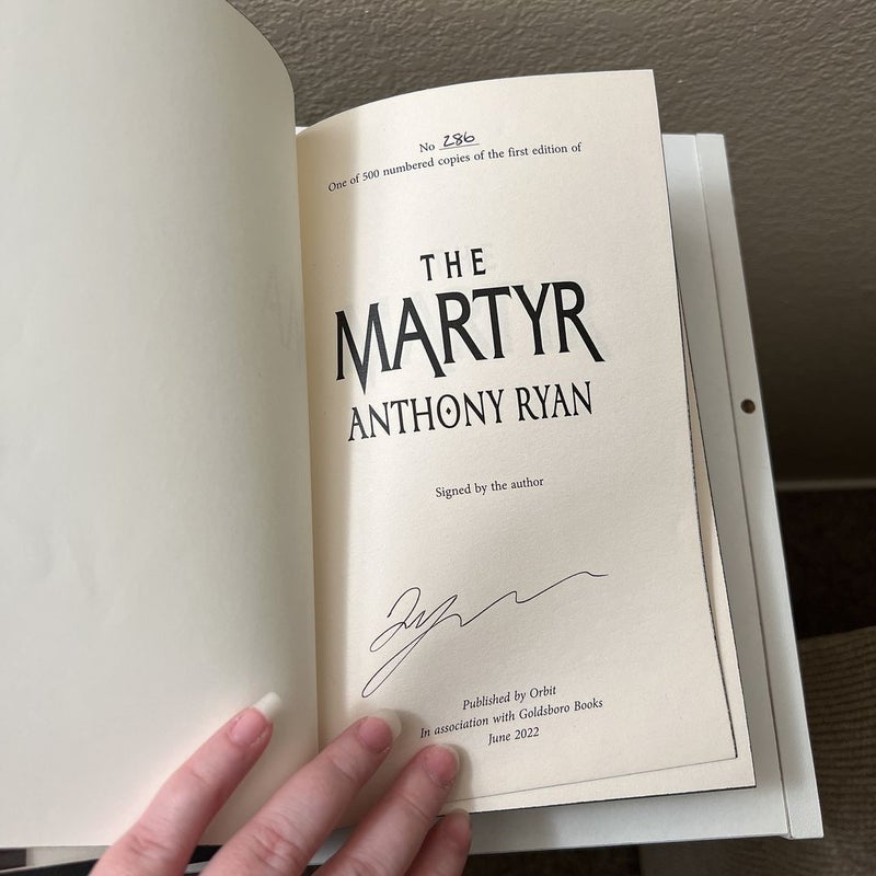 The Martyr * SIGNED GOLDSBORO EDITION*