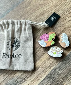 Fairyloot Legends and Lattes Shoe Charms