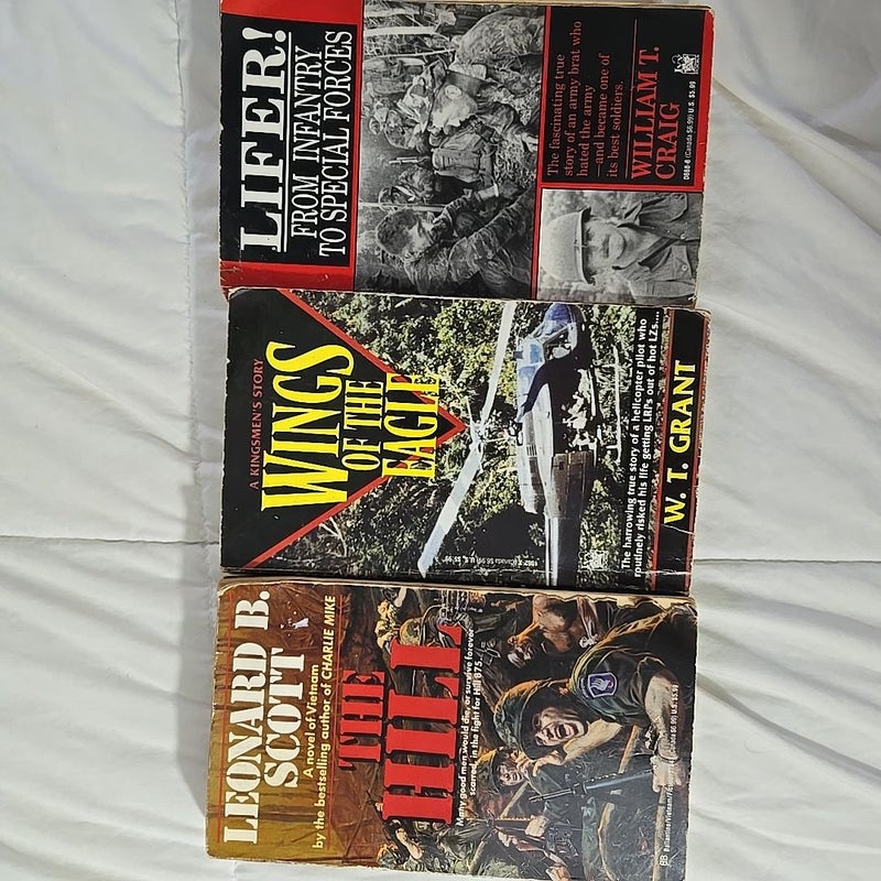 Lifer! The Hill and Wings of the Eagle 3 books vintage 