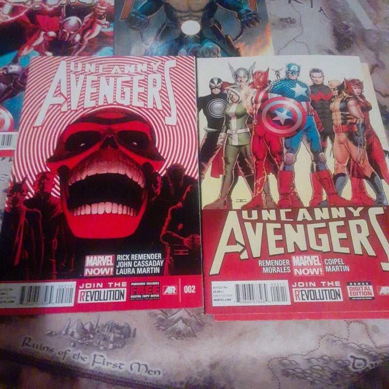 Uncanny Avengers 1,2,3,4,5,6 Rick Remender comic lot