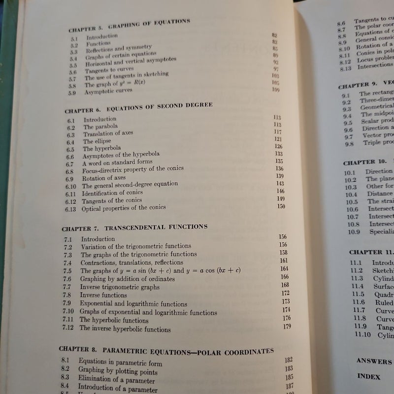 Analytic Geometry 