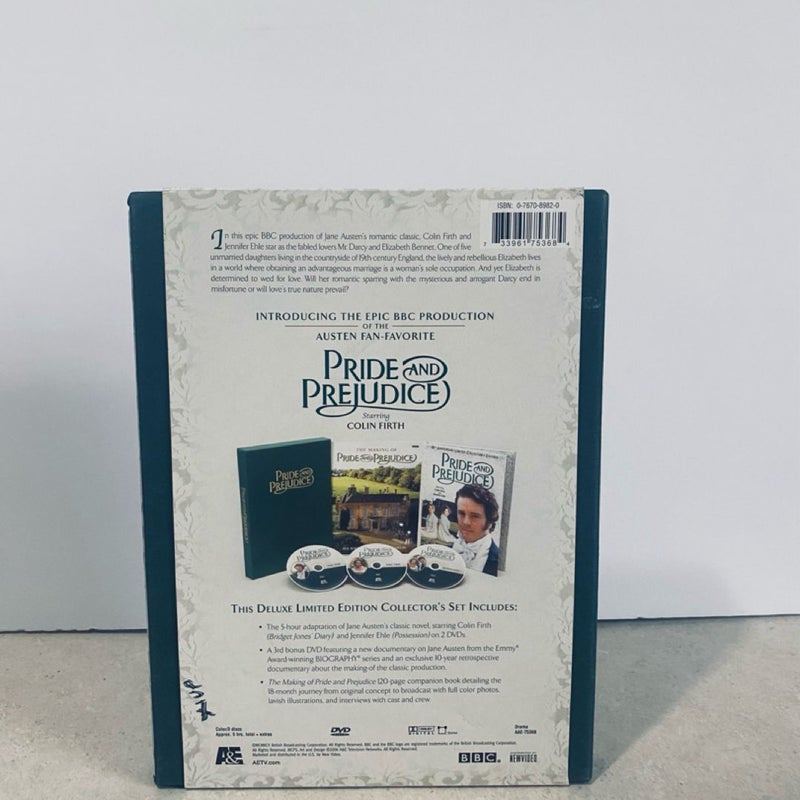 Pride and Prejudice DVD with book