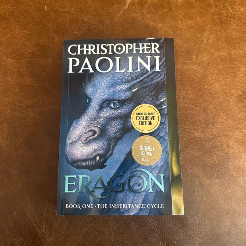 Eragon signed barnes and noble special edition