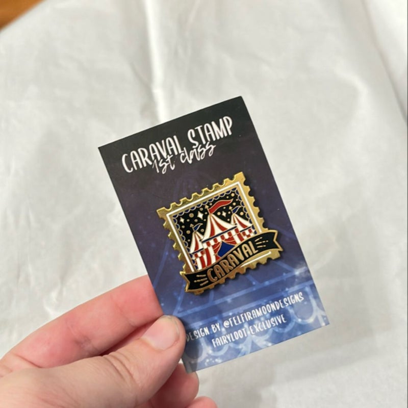 Caraval Stamp Exclusive Fairyloot Enamel Pin