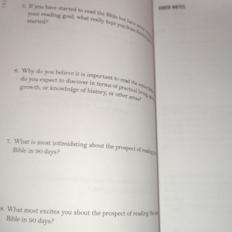 The Bible in 90 Days Participant's Guide