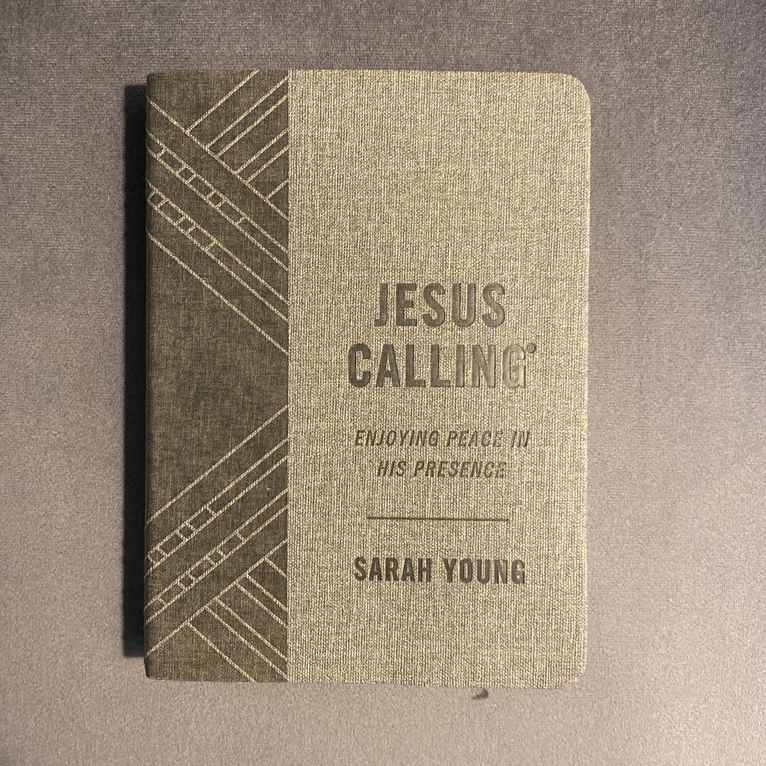 Jesus Calling, Textured Gray Leathersoft, with Full Scriptures