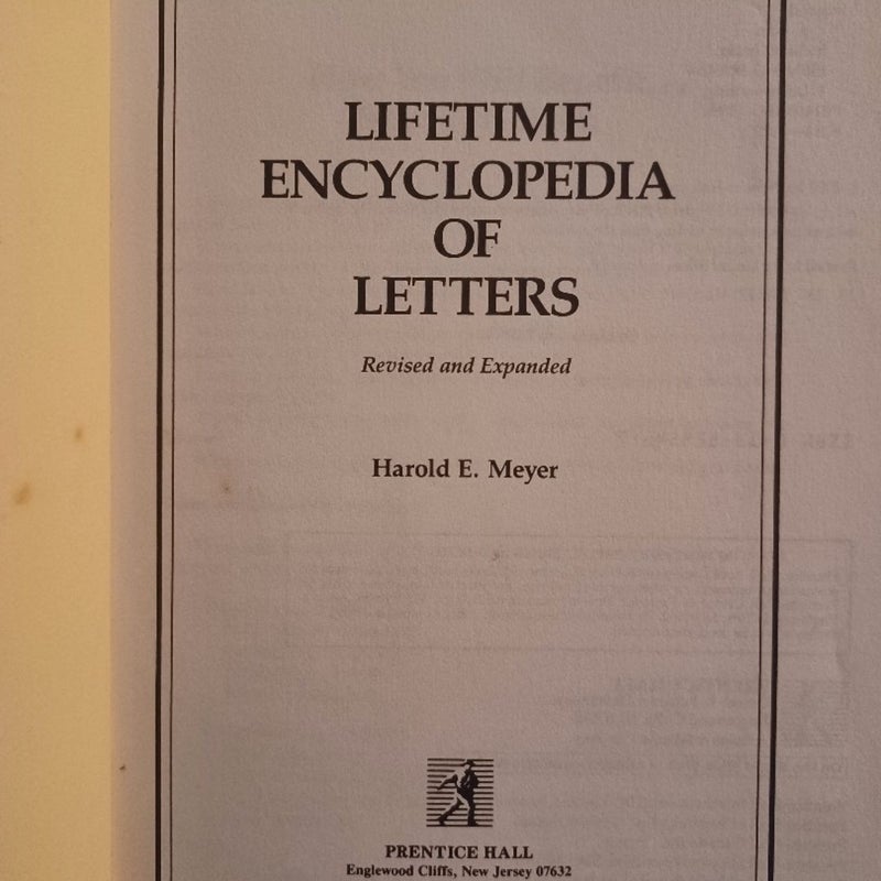 Lifetime Encyclopedia of Letters