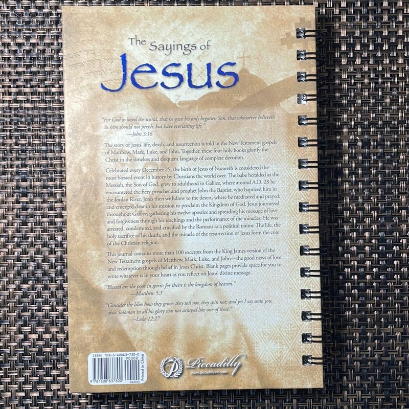 Wire-o Journal - Jesus - Quote - Medium - Lined both Sides