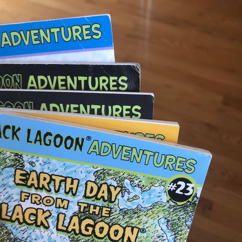Black Lagoon Adventures 10 11 15 16 23 the little league team from the snow day spring dance thanksgiving day earth day lot of 5
