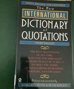 The New International Dictionary of Quotations ( third edition )