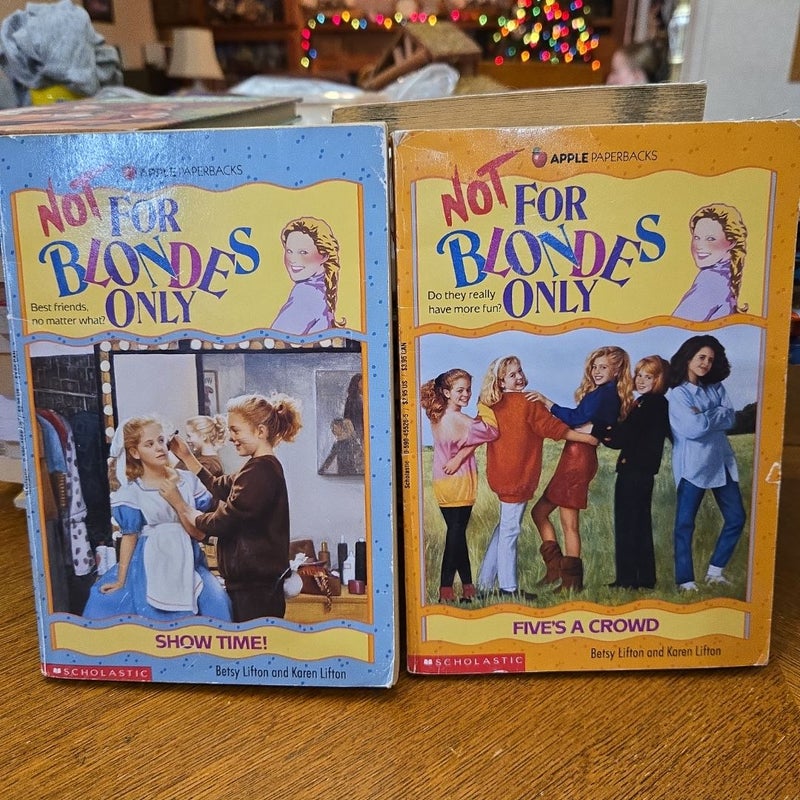 Not For Blondes Only book bundle, lot, set of 2