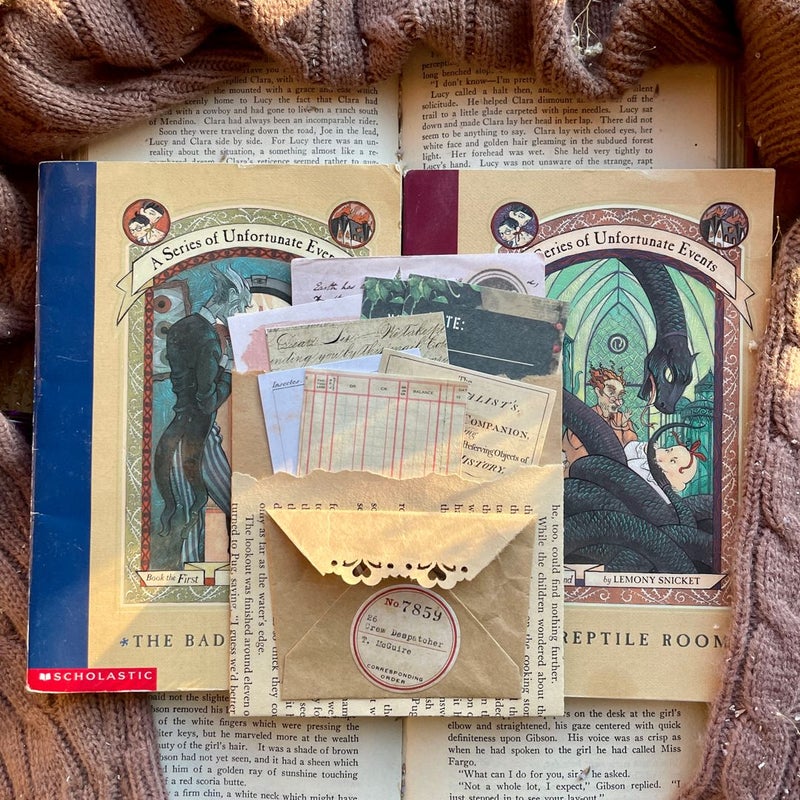 A Series of Unfortunate Events Package (two books and goodies)