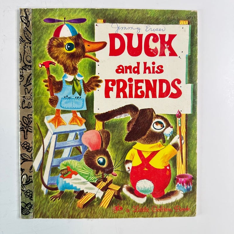 Duck and His Friends-Little Golden Book 1980