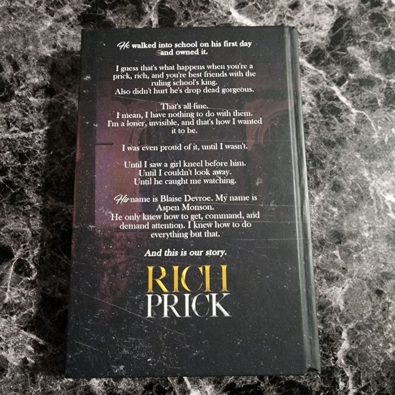 Rich Prick Signed Belle Box Exclusive Edition 