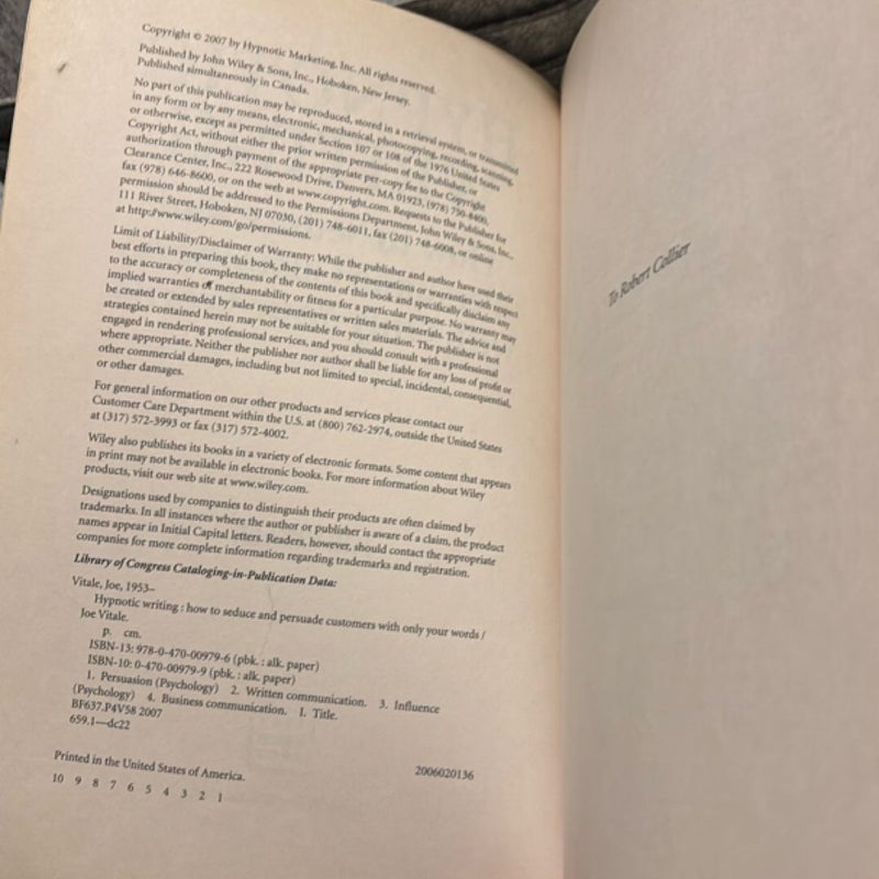 Hypnotic Writing