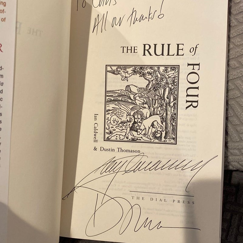 The Rule of Four—Signed