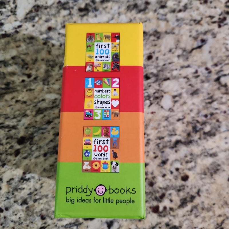 First 100 Board Book Box Set (3 Books)