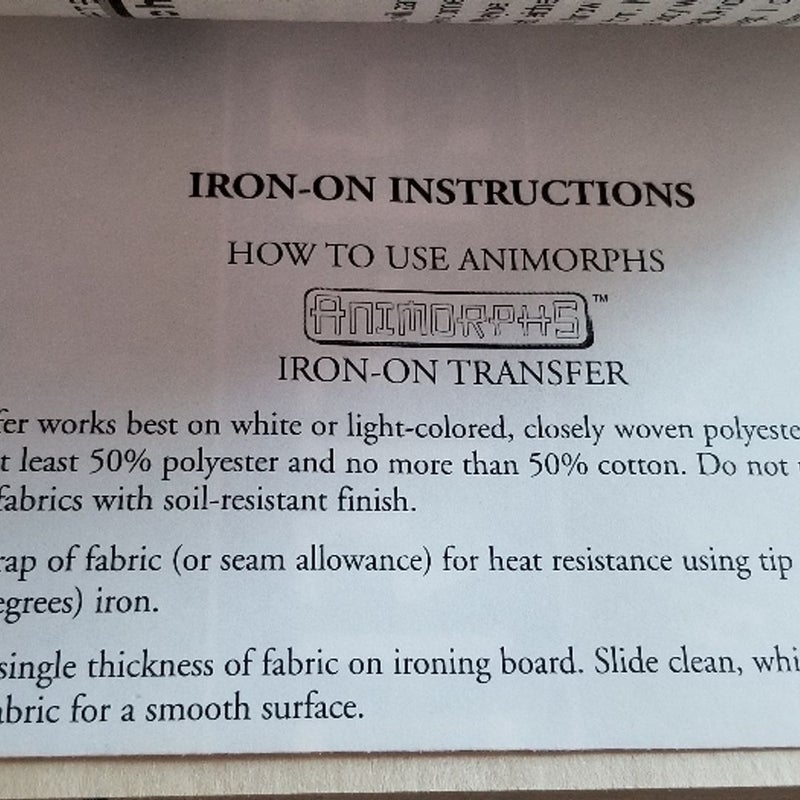 VINTAGE 90s LOT OF ANIMORPHS BOOKS INCLUDES ANDALITE'S GIFT W/NEW IRON-ON DECAL