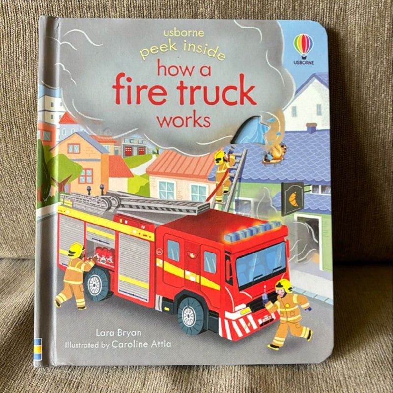 Usborne Peek Inside How a Fire Truck works