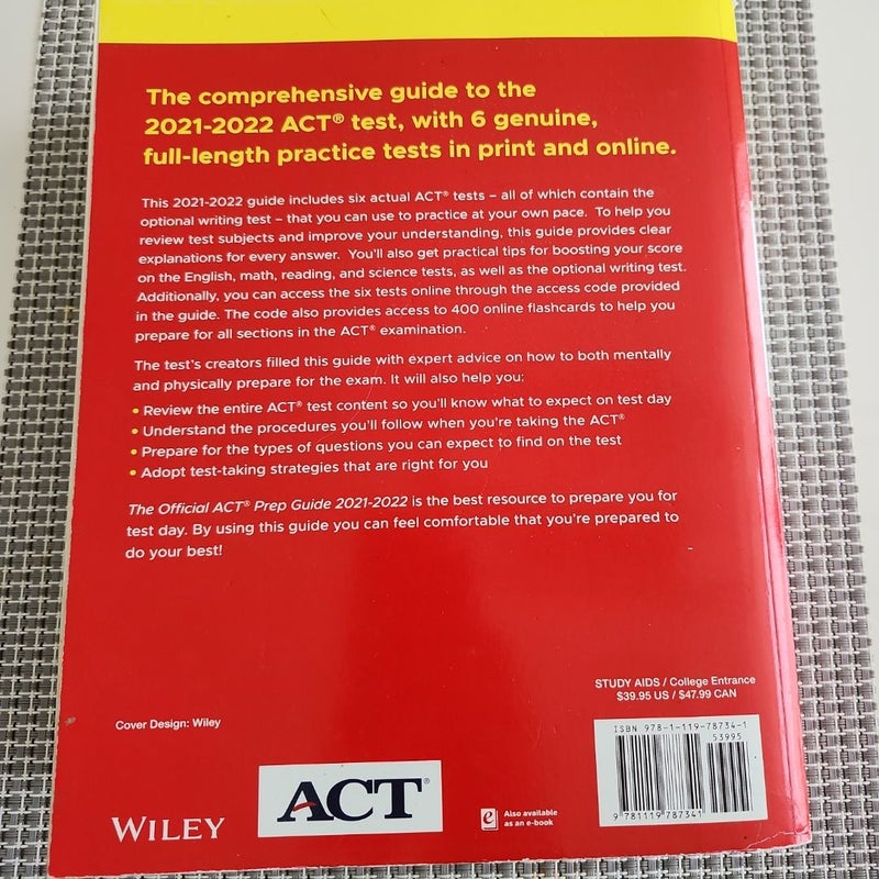 The Official ACT Prep Guide 2021-2022