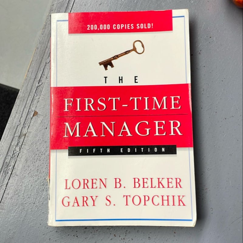 The First-Time Manager