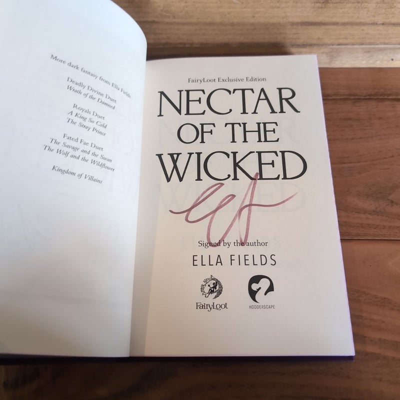 Nectar of the Wicked - Fairyloot Special Signed Ed