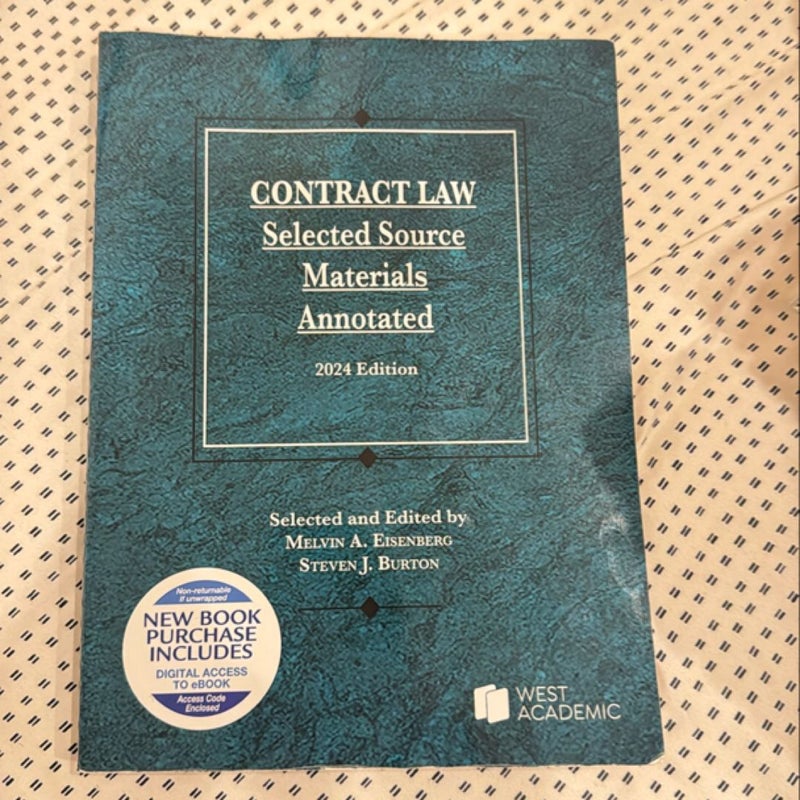 Contract Law Selected Source Materials Annotated 