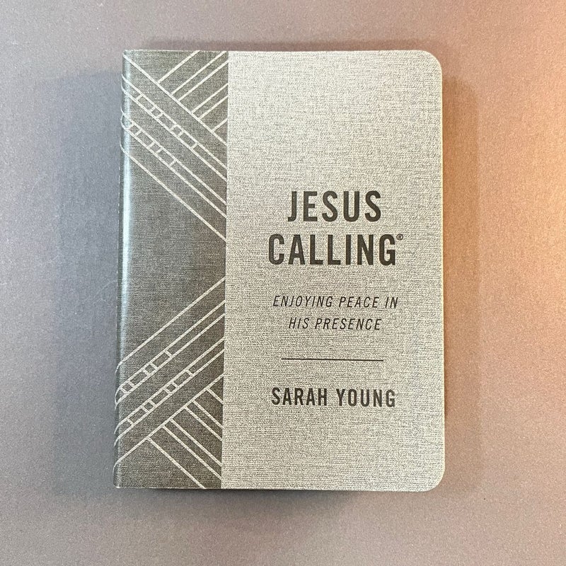 Jesus Calling, Textured Gray Leathersoft, with Full Scriptures