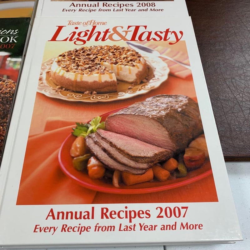 Taste of Home Annual Recipes 2007, 2008 Lot Of  Four Cookbooks Hardback