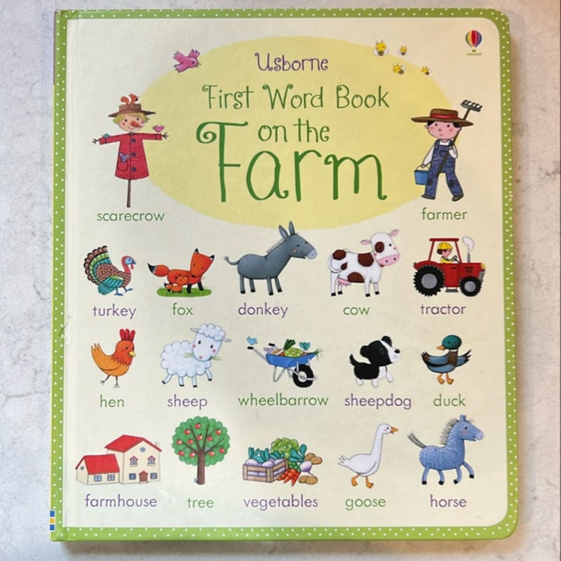 First Word Book on the Farm